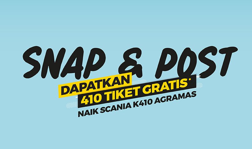 Tiket Gratis Naik #ScaniaTransJawa PO Agramas