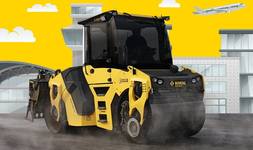 Bomag Heavy Tandem Roller Produk Andalan Pemadatan Aspal Runway Bandara