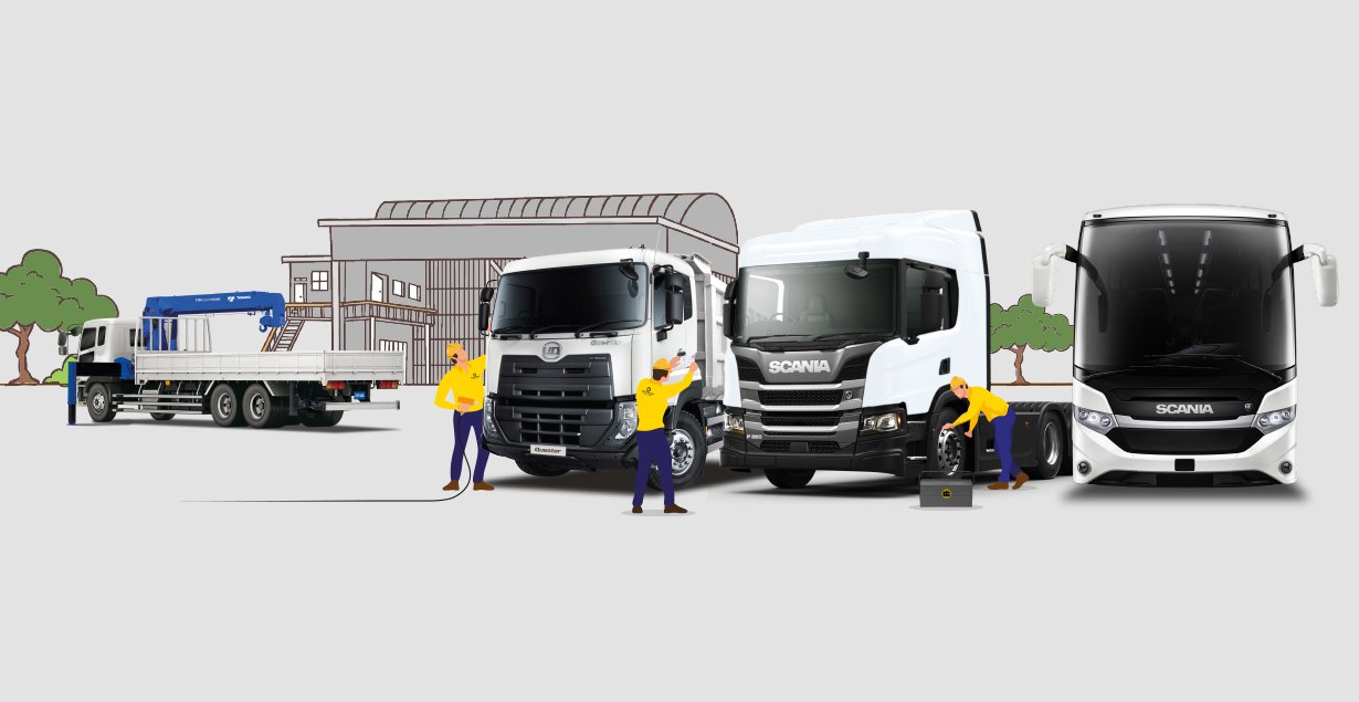 The Best Heavy Equipment, Truck, Bus, and Crane After Sales Service in Indonesia from United Tractors