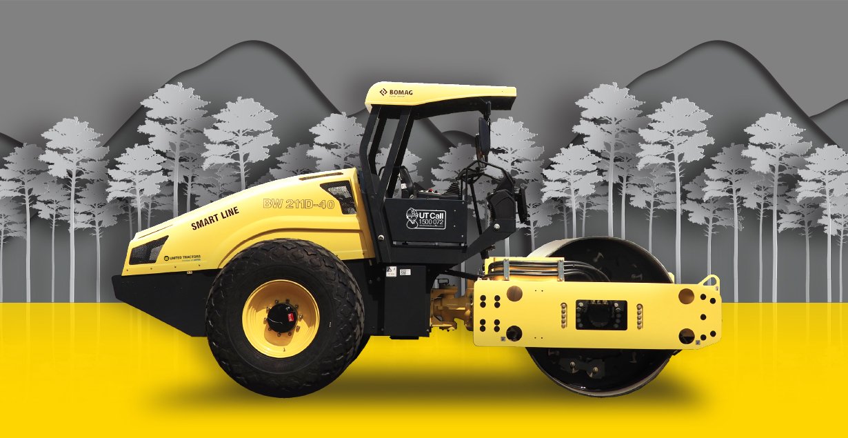 Bomag BW211D-40SL, Reliable 10 ton Smart Compactor from United Tractors