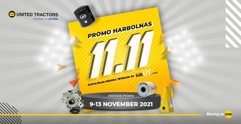 Dapatkan Harga Terbaik Suku Cadang Alat Berat dari United Tractors pada Harbolnas 11.11