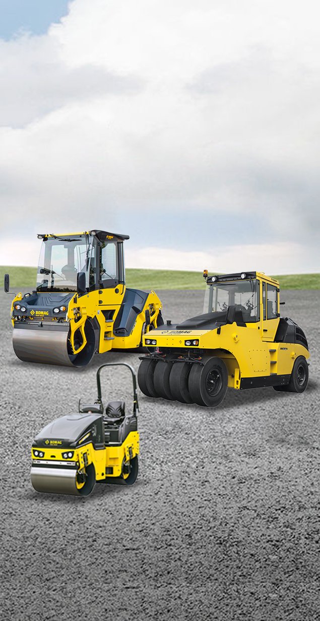 United Tractors Indonesia, Jual Alat Pemadatan Jalan Tandem Roller dan Pneumatic Tyred Rollers dari Bomag