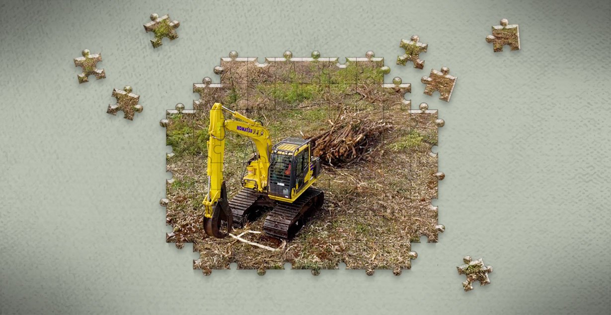 Perfect Combination between Komatsu PC135F-10M0 and Tree Length Method