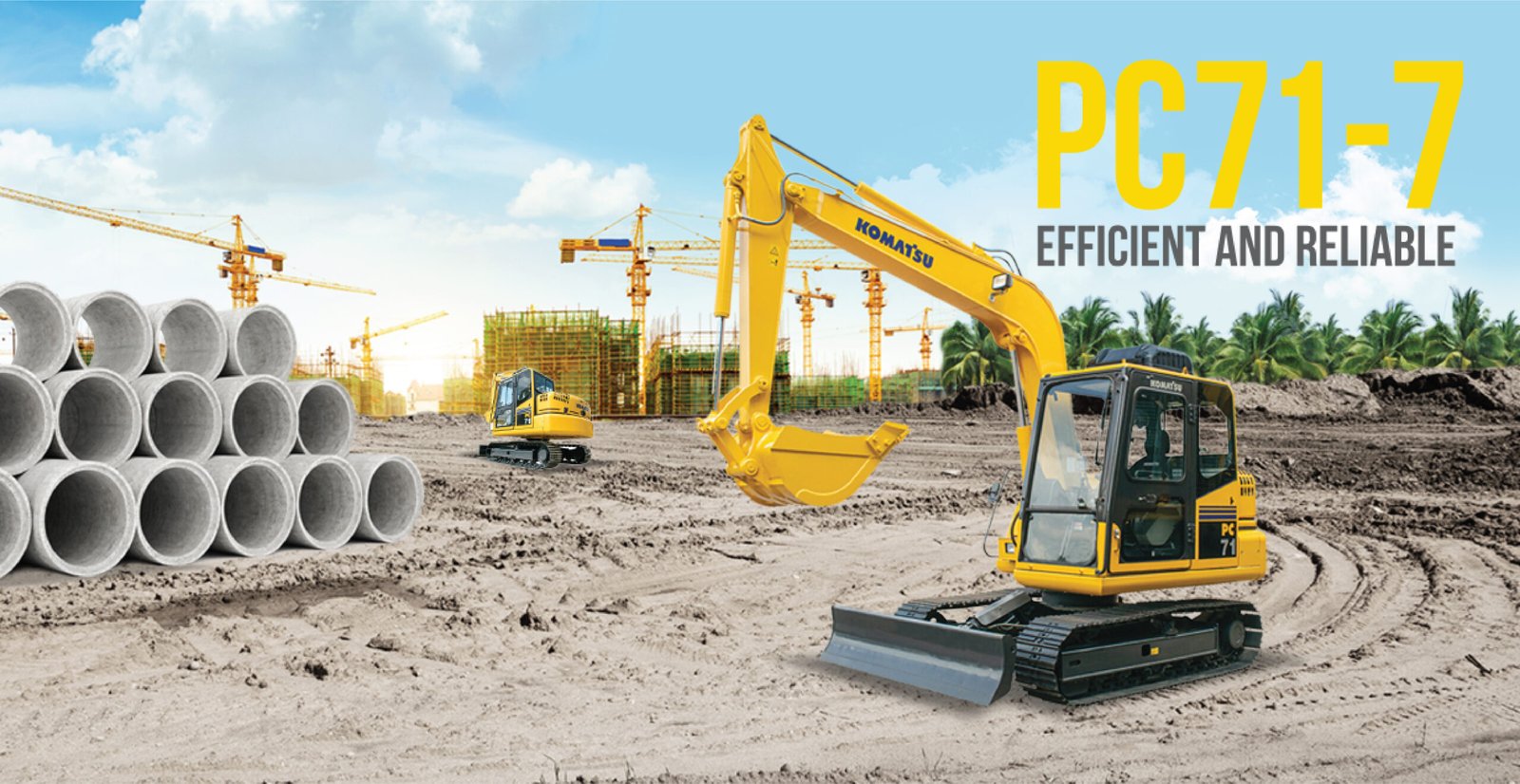 (Indonesia) Komatsu PC71-7: Excavator Efisien dan Andal untuk Kelas 7 ton