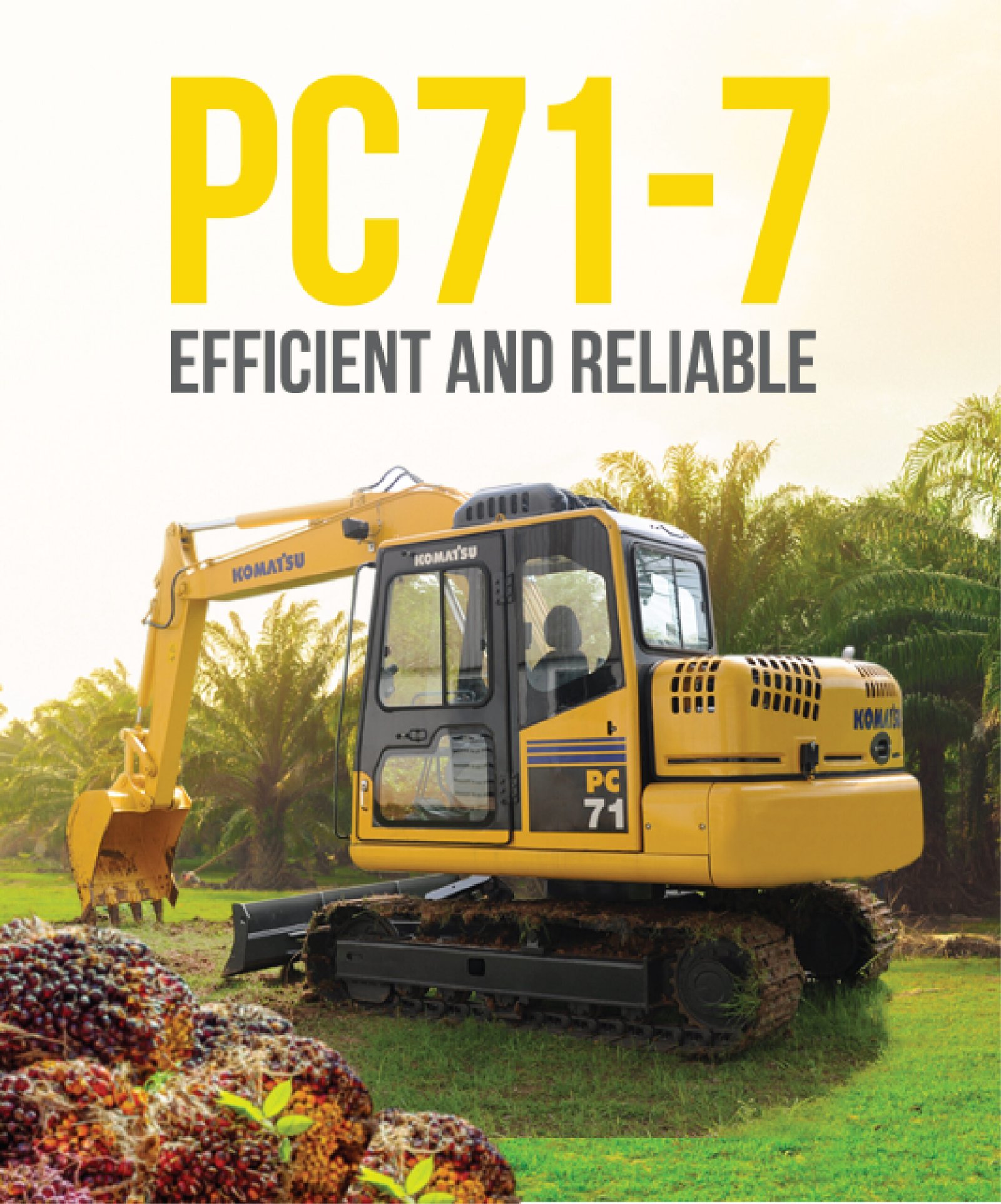 (Indonesia) Komatsu PC71-7 Tawarkan Ketangguhan dan Efisiensi Tinggi pada Sektor Agro