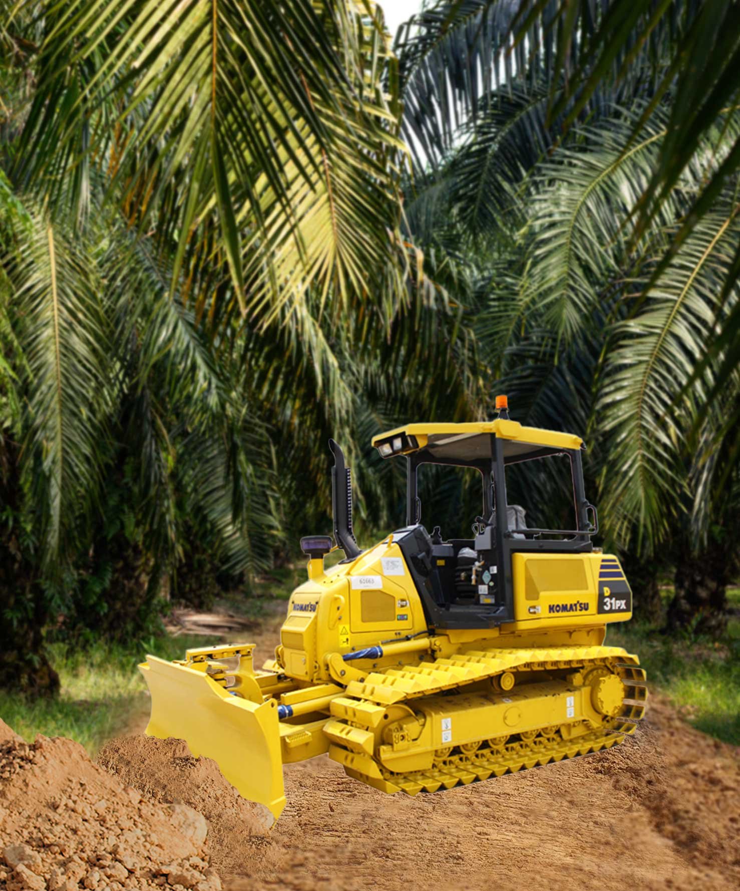 KOMATSU D31PX-22, an Efficient Bulldozer for Road Construction in Swamp Areas