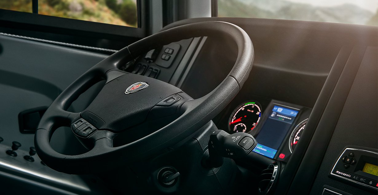 Get to know the Scania New Bus Generation Steering Dashboard