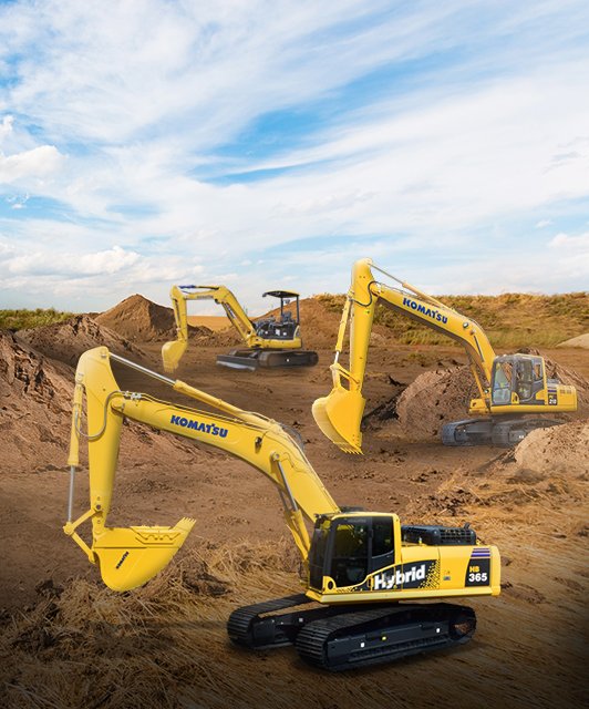 3 Types of Komatsu Hydraulic Excavators from United Tractors