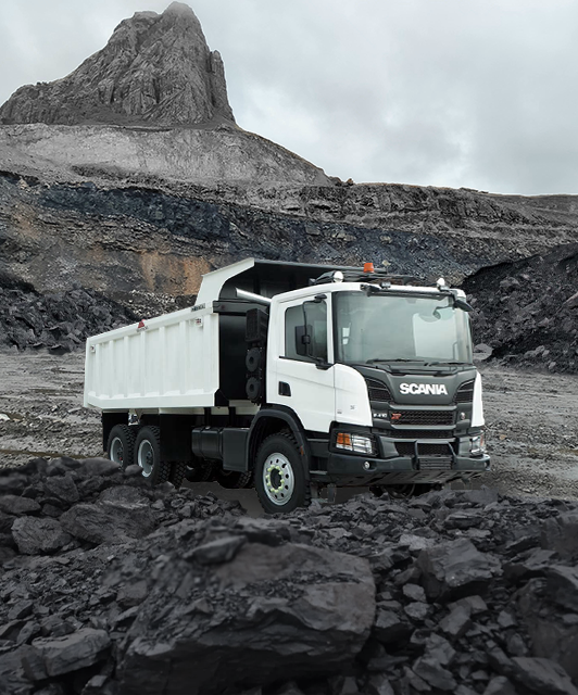 Scania Super P420-B6X4: Truk Pengangkut Batu Bara 41 Ton Bertenaga Tinggi